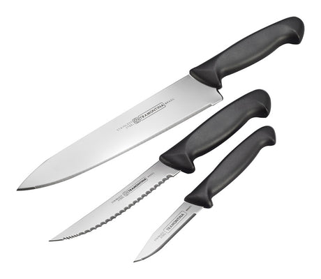 Tramontina Stainless Steel Knife Set 3 pc