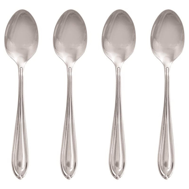 Hampton Forge Silver Stainless Steel Casual Teaspoon Set 4 pc