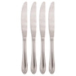 Cambridge Ginger Silver Stainless Steel Casual Dinner Knife Set 4 pc