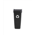 Rubbermaid 12.2 gal Black Resin Recycling Trash Can Lid Included