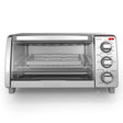 Black+Decker Stainless Steel Silver Toaster Oven 9.33 in. H X 11.97 in. W X 17.2 in. D