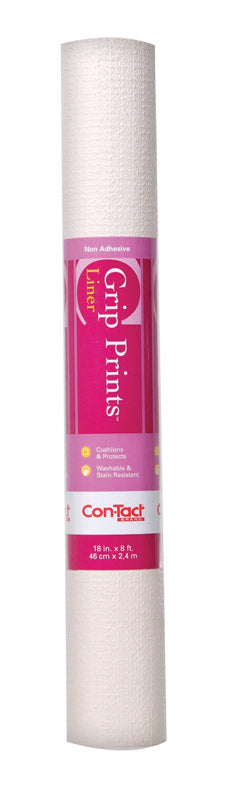 Con-Tact Grip Prints 4 ft. L X 18 in. W Almond Non-Adhesive Shelf Liner