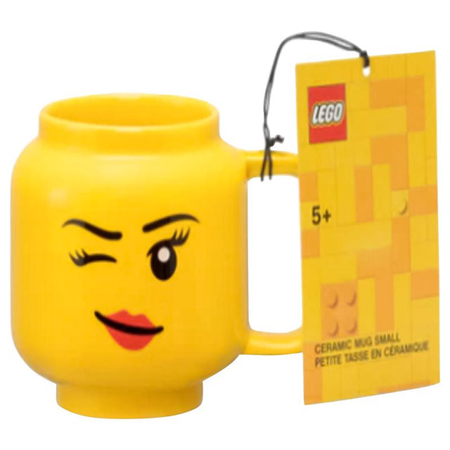 LEGO 7.6 oz Winking Girl Yellow BPA Free Mug