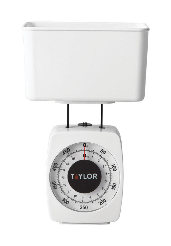 Taylor White Analog Food Scale 1 lb