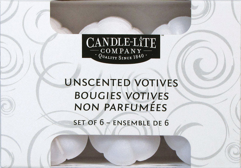 Candle-Lite White Unscented Scent Food Warmers Votive Candles