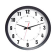 Westclox 14 in. L X 12 in. W Indoor Analog Wall Clock Plastic Black/White