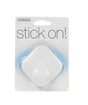 iDesign 1-9/16 in. L White Plastic Small stick on! Diamond Hook 1 pk