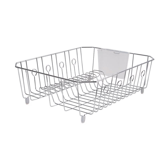 Rubbermaid 17.6 in. L X 13.8 in. W X 5.9 in. H Chrome Steel Dish Drainer