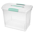 Sterilite Nesting ShowOffs 2.7 cu ft Clear Storage Box 11.5 in. H X 9.75 in. W X 15.25 in. D Stackab