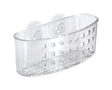 iDesign Clear Plastic Sponge and Scrubber Holder