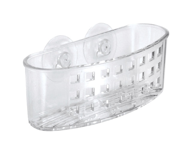 iDesign Clear Plastic Sponge and Scrubber Holder