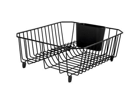 Rubbermaid 14.3 in. L X 12.4 in. W X 5.3 in. H Black Steel Dish Drainer