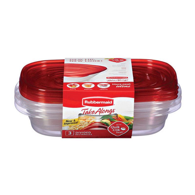 Rubbermaid TakeAlongs 3.7 cups Clear Food Storage Container 3 pk