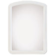 Erias 22 in. H X 16 in. W White Plastic Wall Mirror