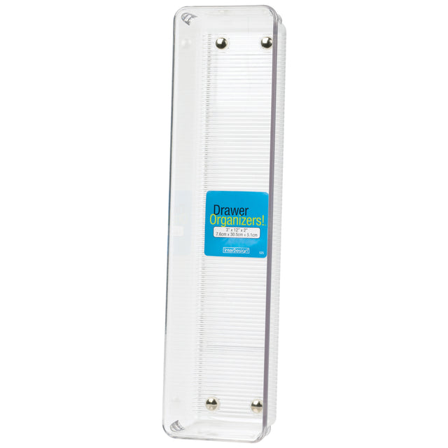 iDesign Linus 2 in. H X 3 in. W X 12 in. D Plastic Drawer Organizer
