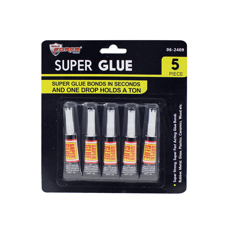 Max Force Household Super Glue 5 pk