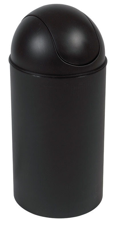 Umbra Grand 10 gal Black Plastic Swing-Top Trash Can