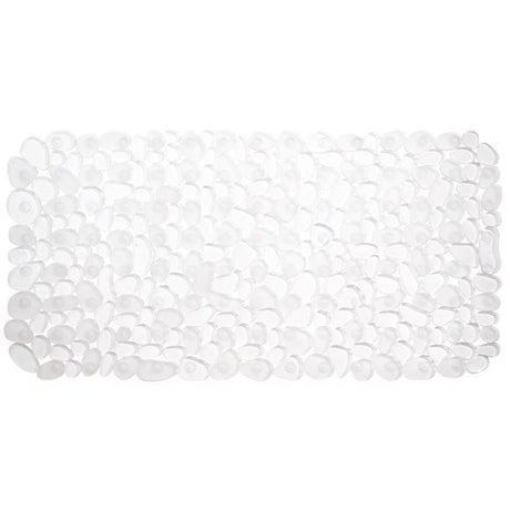 iDesign 26-1/2 in. L X 13-3/4 in. W Clear PVC Bath Mat