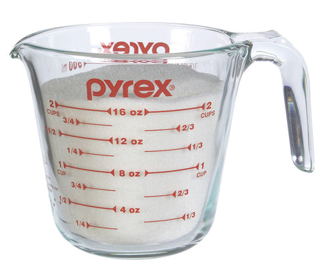 Pyrex 2 cups Glass Clear Measuring Cup