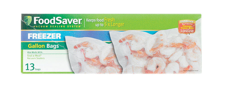 FoodSaver 1 gal Clear Vacuum Freezer Bags 13 pk