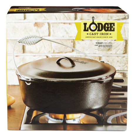 Lodge Logic Cast Iron Dutch Oven 12.875 in. 9 qt Black