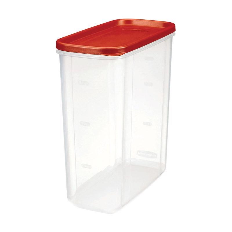 Rubbermaid 21 cups Clear/Red Food Storage Container 1 pk