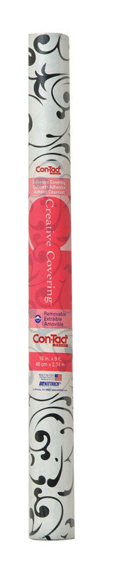 Con-Tact Creative Covering 9 ft. L X 18 in. W Virtu Floral Shelf Liner