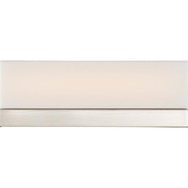 Jackson - LED Small Vanity - Brushed Nickel Finish with White Acrylic
