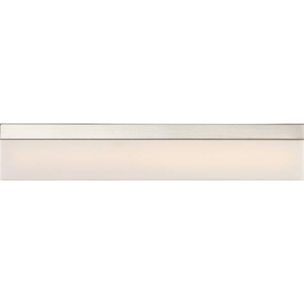 Jackson - LED Medium Vanity - Brushed Nickel Finish with White Acrylic