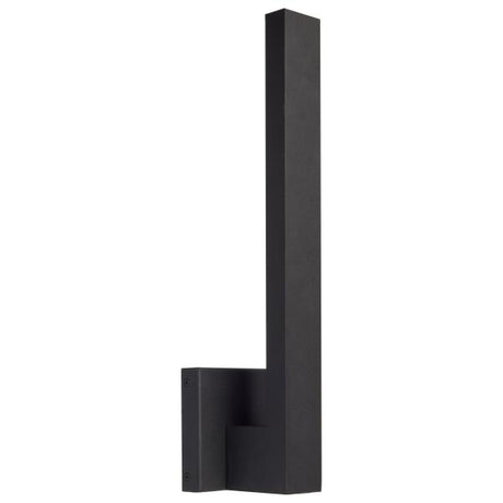 Raven LED Outdoor Sconce - 18 Inch - Textured Matte Black Finish - 15 Watts - 3000K