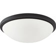 Button LED 11 in. - Flush Mount Fixture - Black Finish