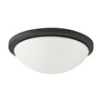 Button LED 13 in. - Flush Mount Fixture - Black Finish