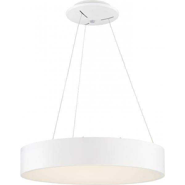 Orbit - 20W LED Pendant - White Finish