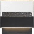 Ellusion - LED Medium Wall Sconce - 15W - Matte Black Finish with Seeded Glass