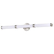 Kagen Large Vanity - LED - Brushed Nickel Finish - White Acrylic Lens