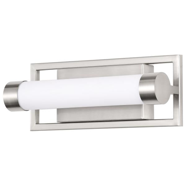 Canal Small Vanity - LED - Brushed Nickel Finish - White Acrylic Lens