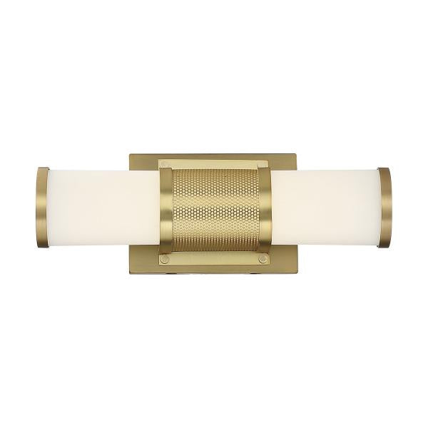 Caper - LED Vanity - Brushed Brass with Frosted Lens