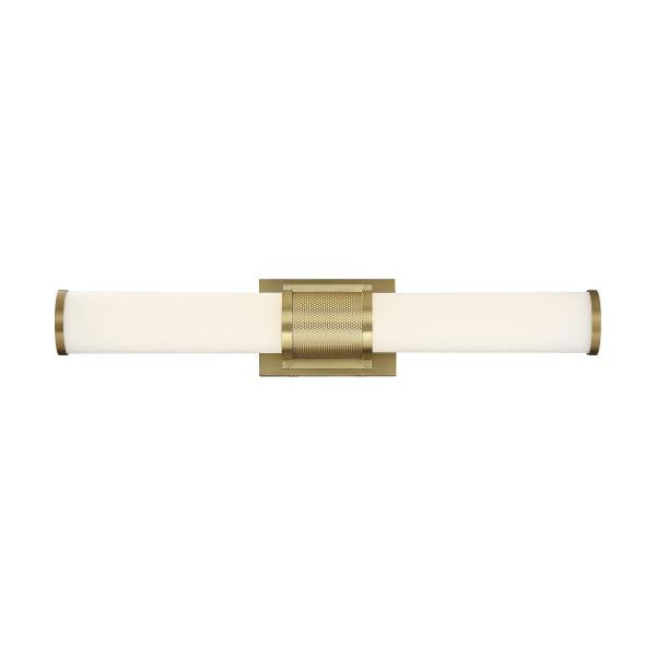 Caper - LED Vanity - Brushed Brass with Frosted Lens