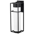 Ledges - 10W LED - Large Wall Lantern - Matte Black with White Opal Glass