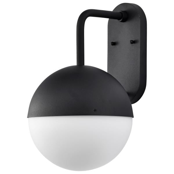 Atmosphere - 10W LED - Large Wall Lantern - Matte Black with White Opal Glass