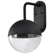 Atmosphere - 10W LED - Large Wall Lantern - Matte Black with Clear Seeded Glass