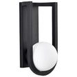 Cradle - 6W LED - Large Wall Lantern - Matte Black with White Opal Glass