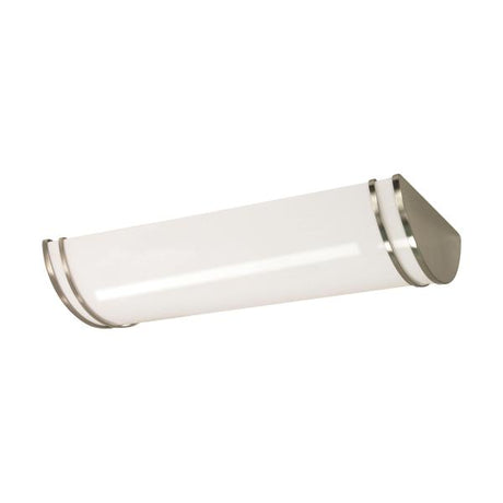 Glamour LED 25 inch - Linear Flush Mount Fixture - Brushed Nickel Finish - CCT Selectable 3K/4K/5K