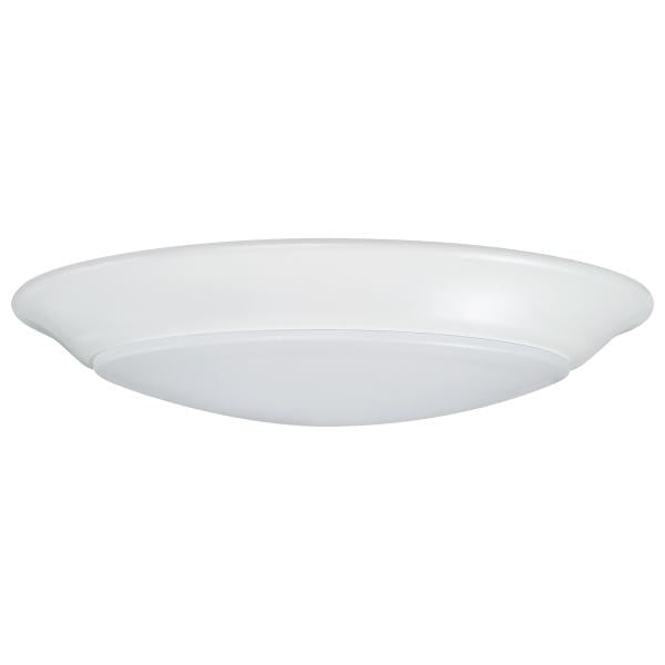 7 inch - LED Disk Light - 5000K - 6 Unit Contractor Pack - White Finish