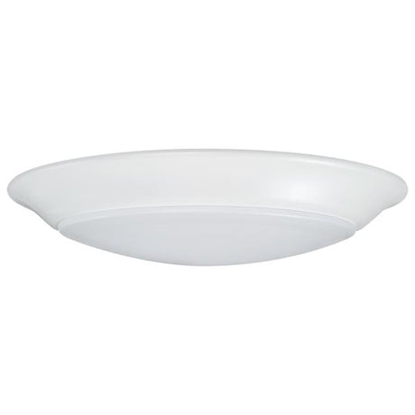 7 inch - LED Disk Light - 5000K - 6 Unit Contractor Pack - White Finish