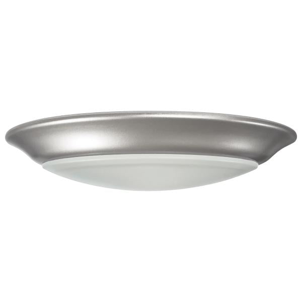 7 inch - LED Disk Light - 3000K - 6 Unit Contractor Pack - Brushed Nickel Finish