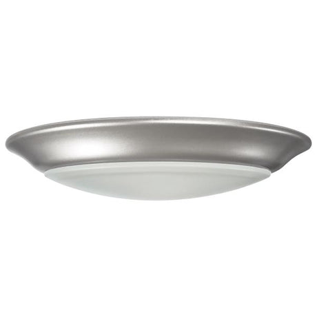 7 inch - LED Disk Light - 5000K - 6 Unit Contractor Pack - Brushed Nickel Finish