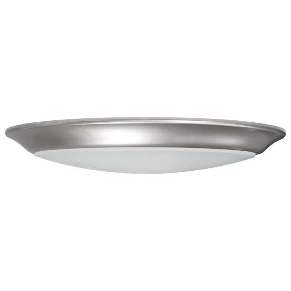 10 inch - LED Disk Light - 5000K - 6 Unit Contractor Pack - Brushed Nickel Finish