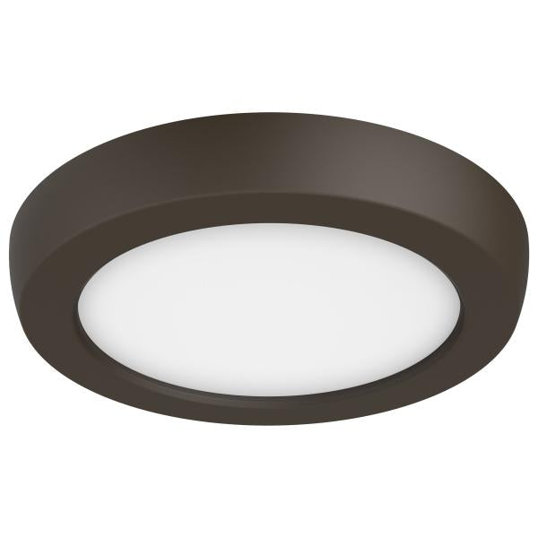 Blink Pro - 9W - 5in - LED Fixture - CCT Selectable - Round Shape - Bronze Finish - 120V