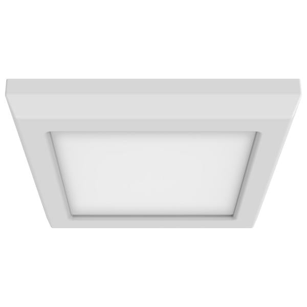 Blink Pro - 9W - 5in - LED Fixture - CCT Selectable - Square Shape - White Finish - 120V